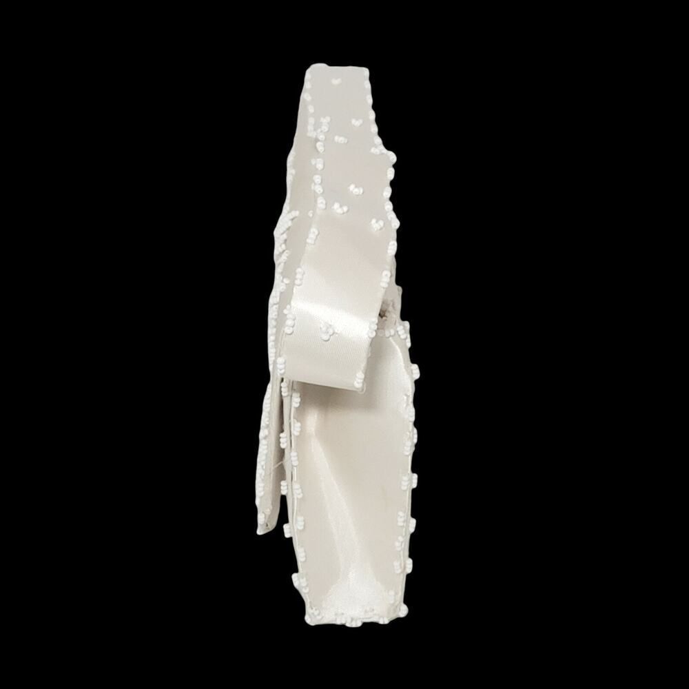 VINTAGE EMSON IVORY BEADED CLUTCH PURSE WITH HANDLE MADE ON HONG KONG READ - Picture 3 of 10